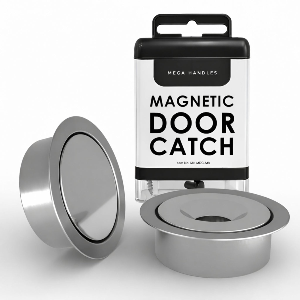 Mega Handles concealed magnetic door catch with invisible installation for a clean look