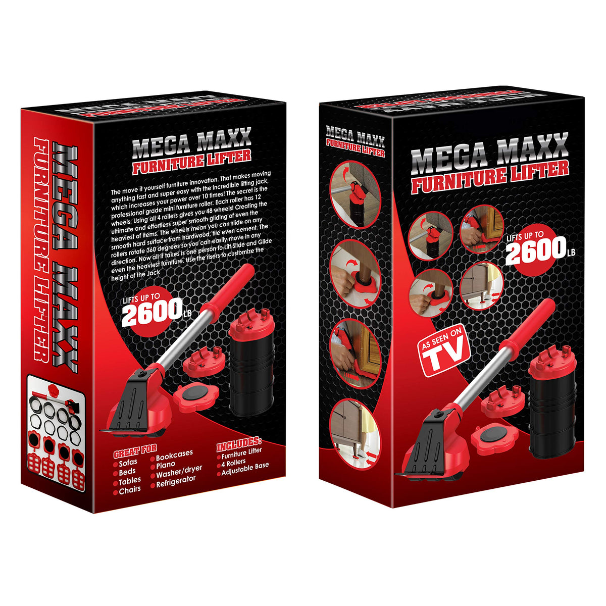 Mega Maxx rollers enable washing machine relocation with ease