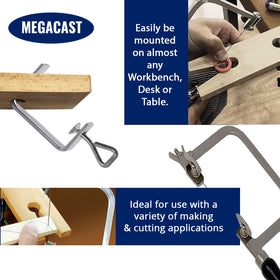 MegaCast ergonomic saw handle offers comfortable control during tasks.