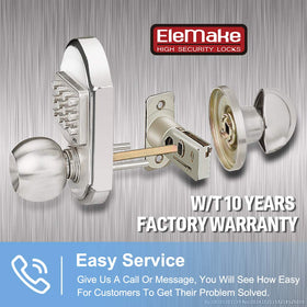 Megaflint installation steps image guides easy setup on standard doors.