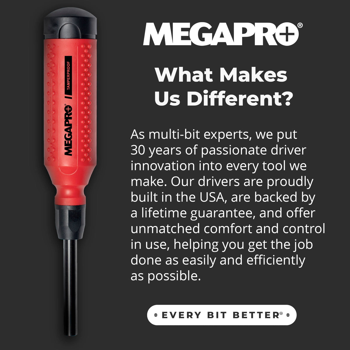 Compact security bit set in a slim case for travel.