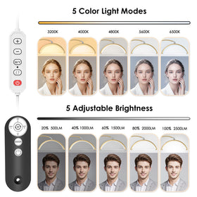 MEIAOELEC Lash Light premium LEDs minimize glare while ensuring steady brightness.