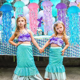 MEIDUO undersea party decor lanterns brighten birthdays and mermaid themes