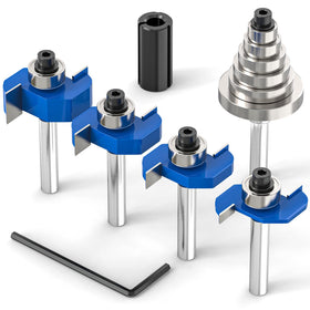 MEIGGTOOL rabbet router bit with 1/16 inch bearing for fine edge work