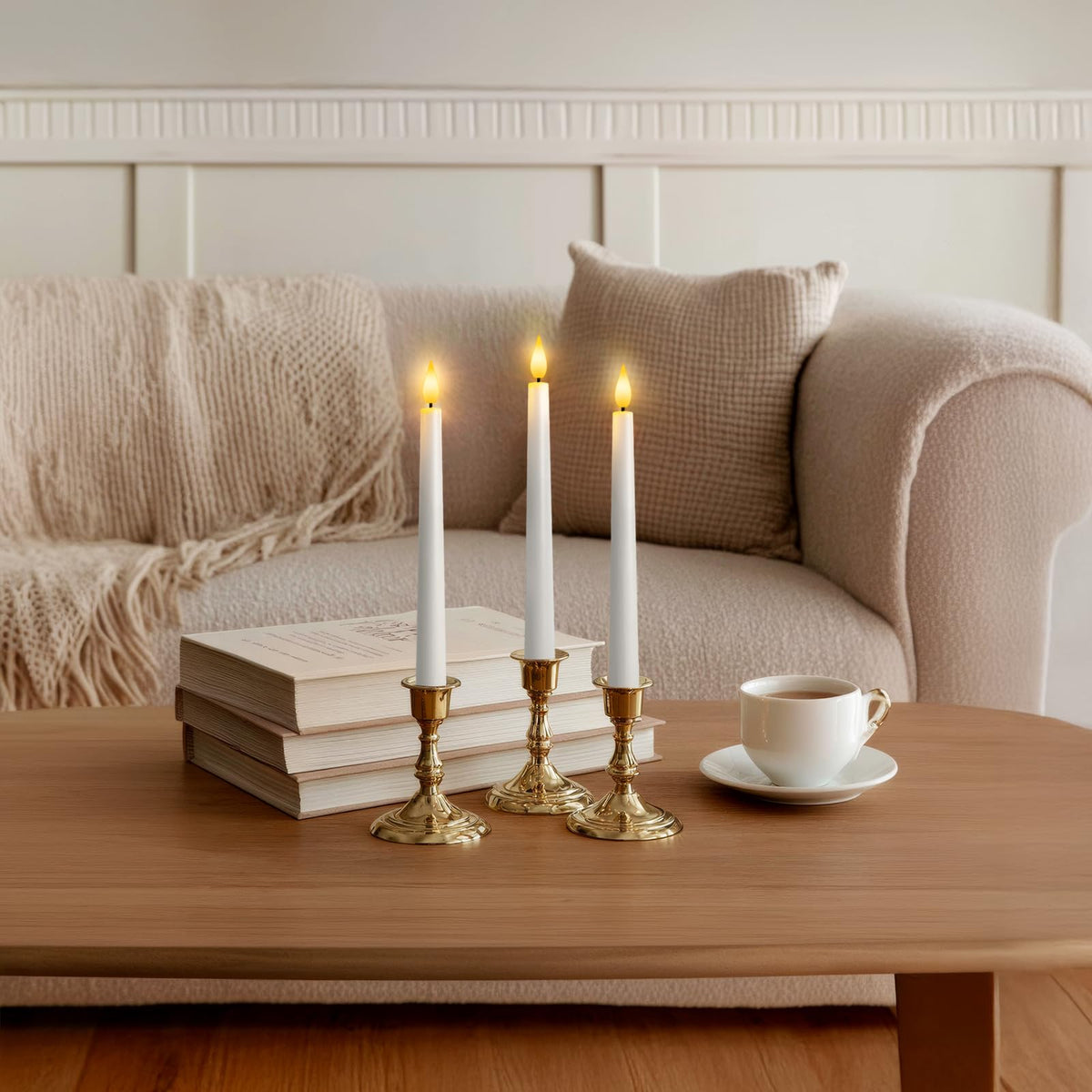Meigic 9.6-inch taper candle fits standard holders