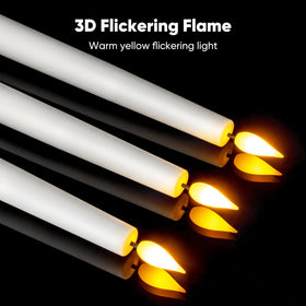 Meigic battery-powered candle offers safe, smoke-free atmosphere