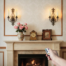 Meigic flameless candle set adds dining-table ambiance and safe decoration