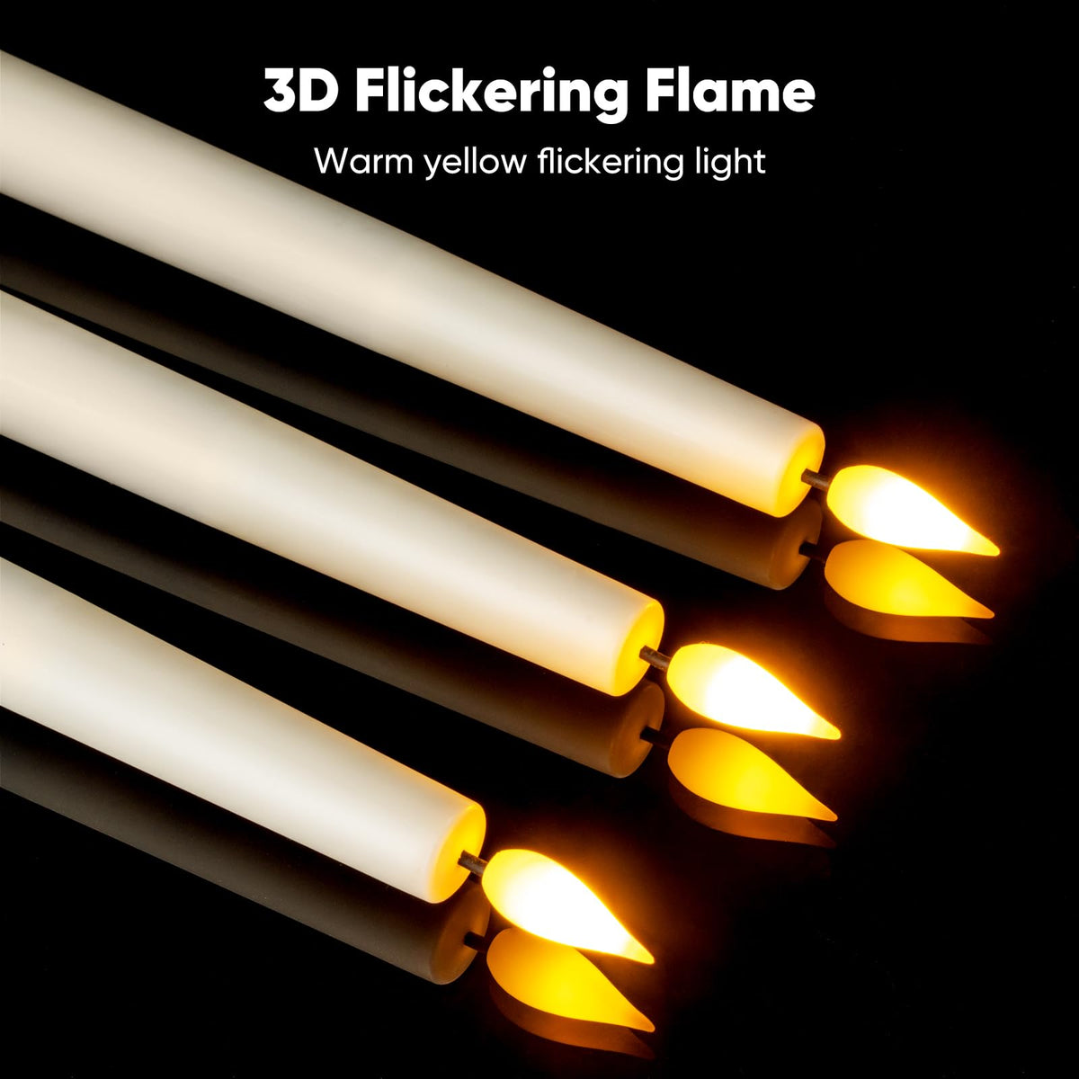 Meigic holiday decor candles providing warm ambiance for celebrations