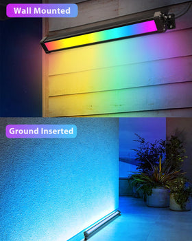Bright facade illumination for homes and hotels with MEIKEE wall washer.