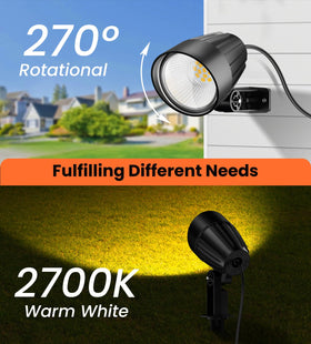 MEIKEE 7W outdoor IP66 light withstands rain for year-round accents.