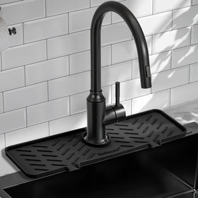 Meiliweser Gen 2 silicone faucet mat with full coverage protects countertops from splashes