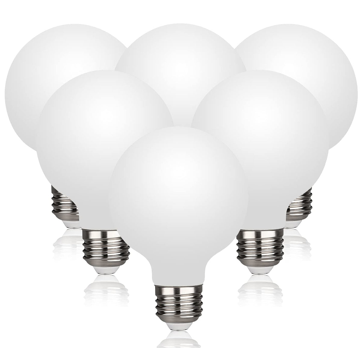 Meilux G25 warm white globe bulb in bathroom delivering cozy ambience