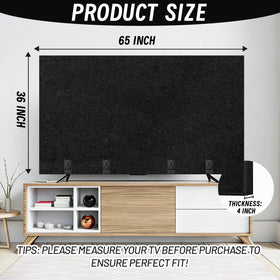 Meimaao TV cover with quick-release straps enables fast, secure setup.