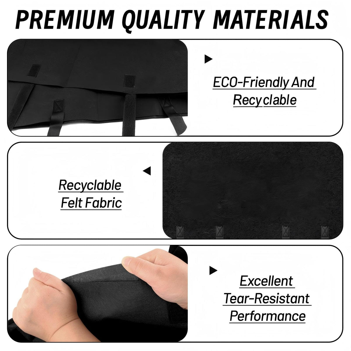 Meimaao protective felt material cushions the TV against scratches and impacts.