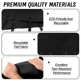 Meimaao protective felt material cushions the TV against scratches and impacts.
