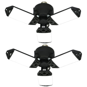 Meiqils 2-pack 80W LED garage light brightens workspace with 8000 lumens