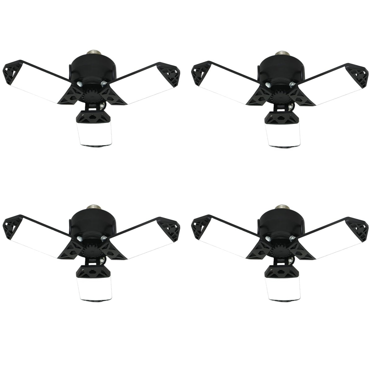 Meiqils LED garage light with 80W and three panels for brighter workspaces.