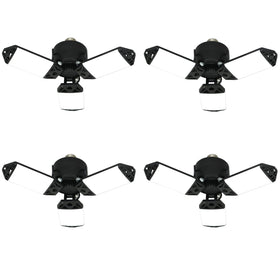Meiqils LED garage light with 80W and three panels for brighter workspaces.