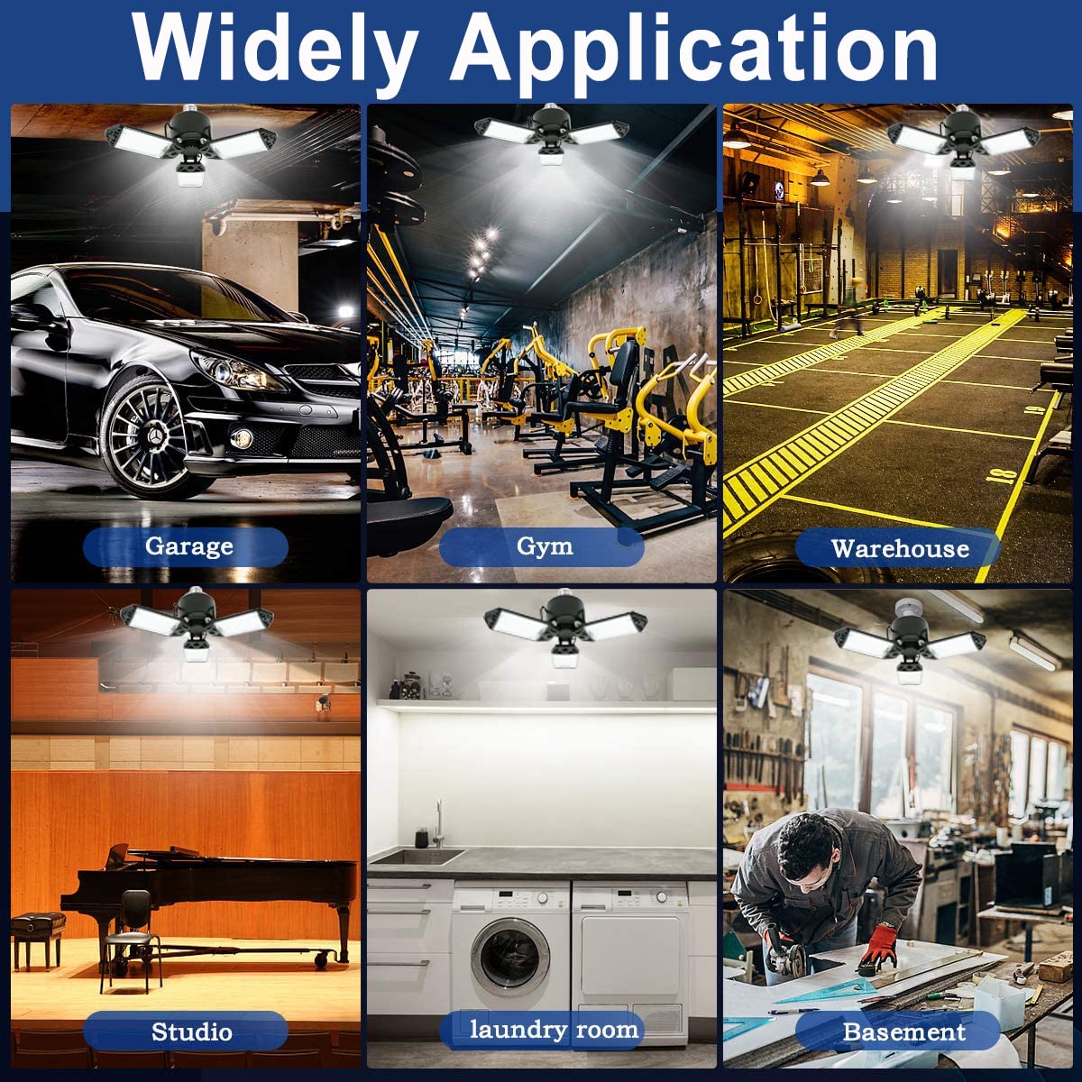 Meiqils LED garage light backed by warranty and return policy.