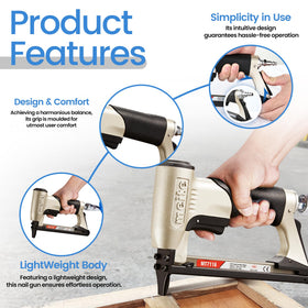 Meite MT7116 trigger close-up, smooth operation for precise stapling