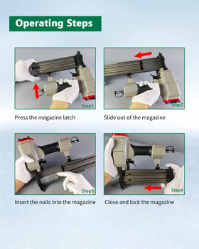 Meite compatibility with 18ga brad nailers for versatile use