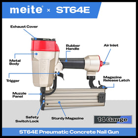 Meite ST64E 360-degree exhaust directs dust away