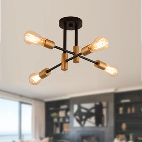 Meixisue modern sputnik chandelier provides versatile decorative lighting
