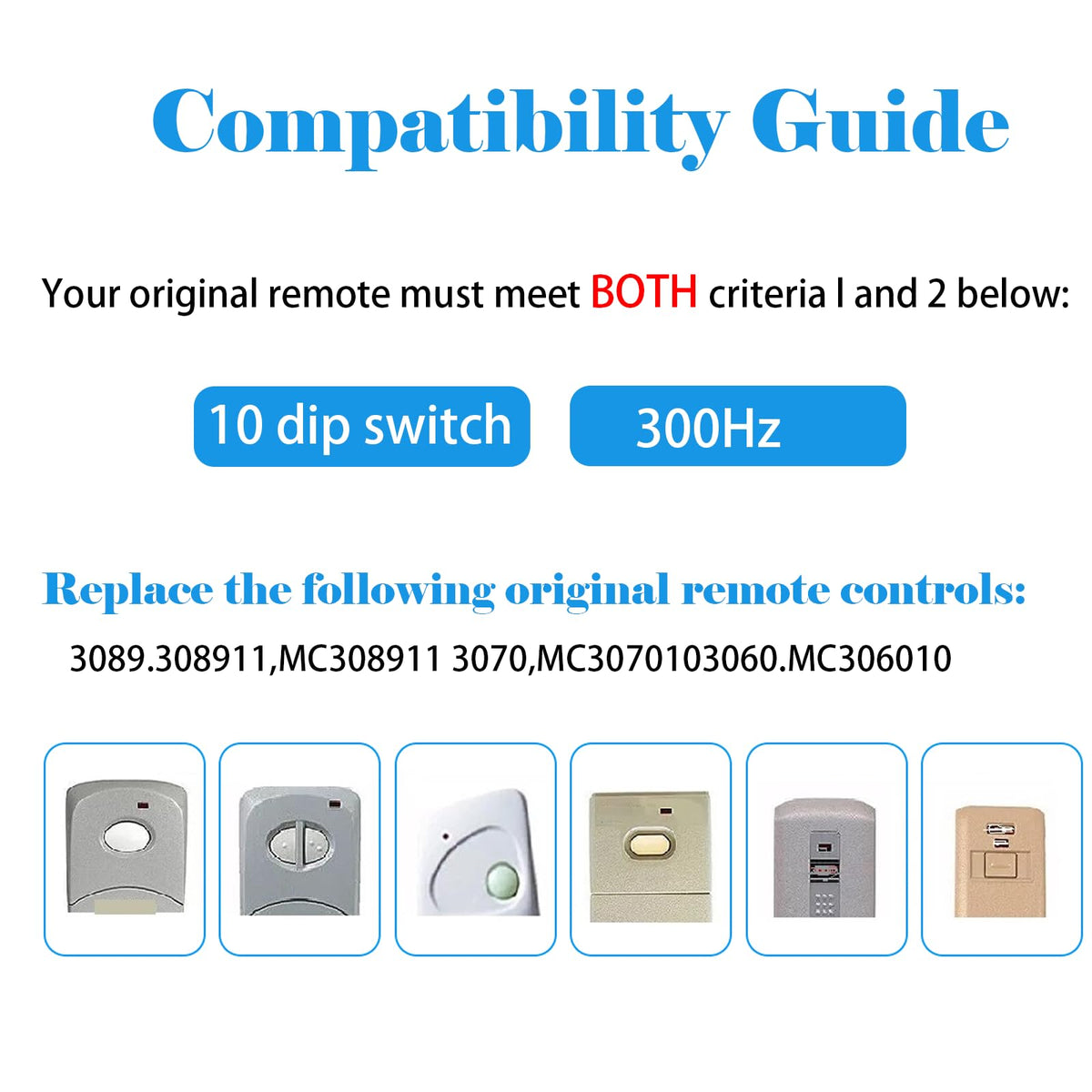 MeiZhi 3-for-10pin multicode gate remote side view highlighting compact design