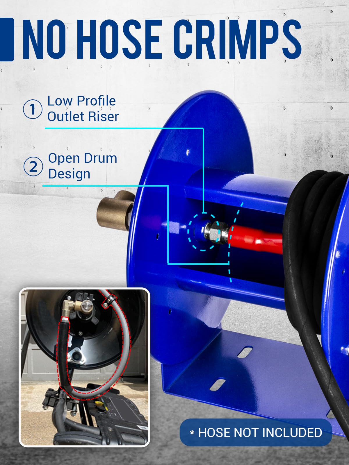 MEKOH brass NPT swivel maintains water flow during use