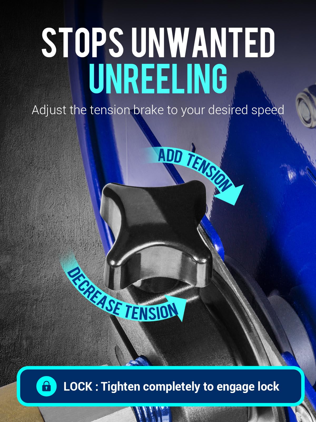 MEKOH extended hand crank for comfortable winding