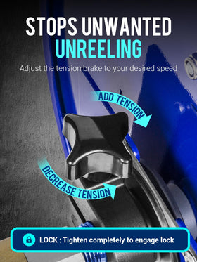 MEKOH extended hand crank for comfortable winding