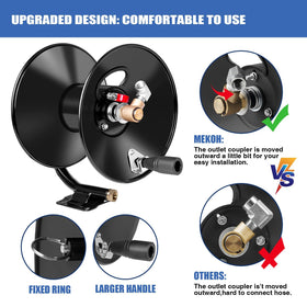 MEKOH brass 90-degree swivel for leak-free operation