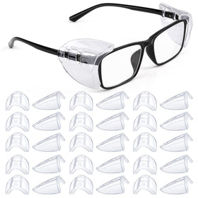 MELASA 15-pairs side shields for eye protection on small to medium glasses.