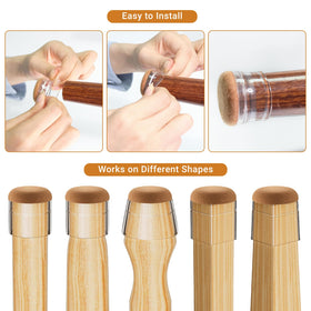 Meldel scratch-resistant pads protect hardwood and tile floors during everyday use