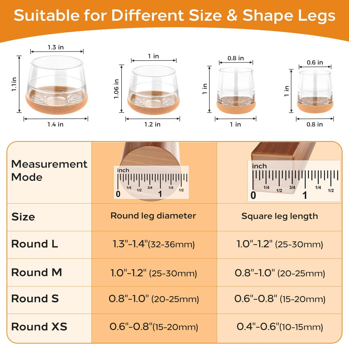 Meldel silicone bottom pad with wrapped felt enhances durability and stability on floors