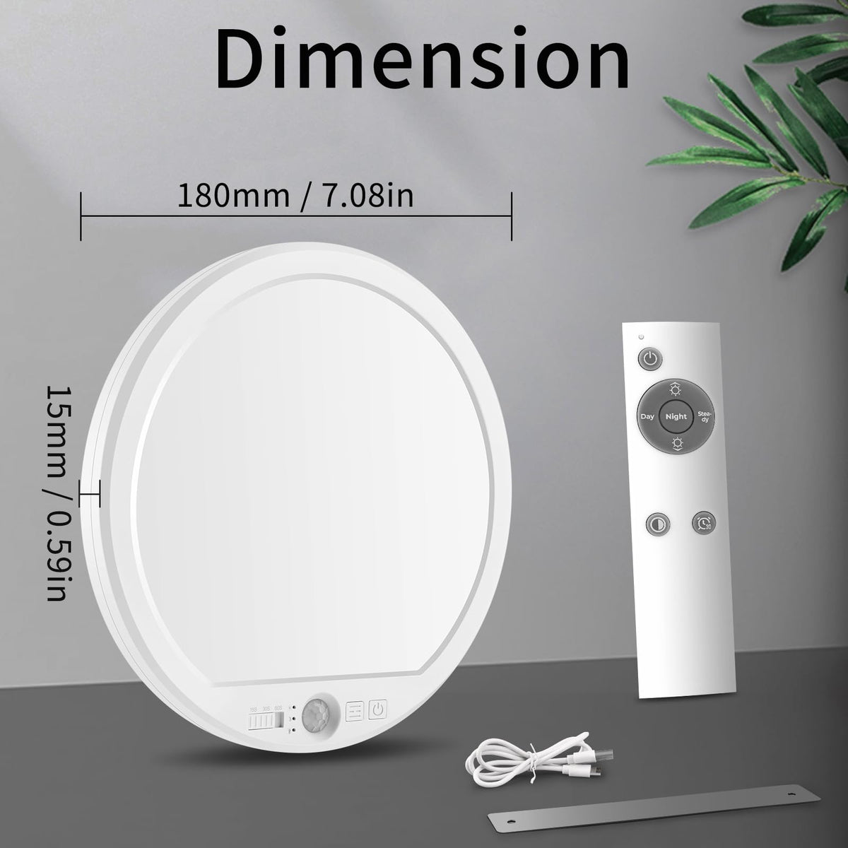 Remote control enables convenient light management from a distance