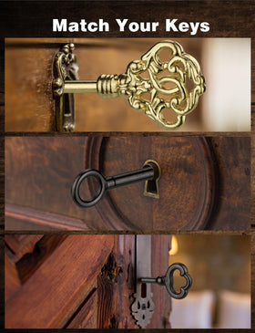 Close-up of Mellbree brass and die-cast keys showing sturdy construction.