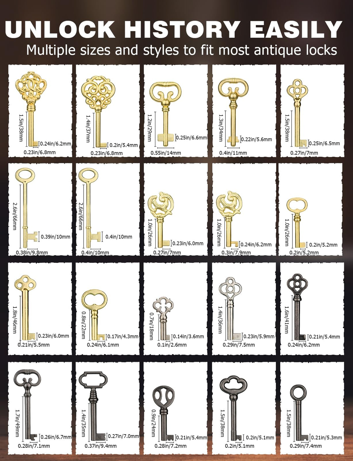 Mellbree curio cabinet and jewelry box keys provide easy access