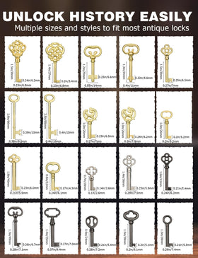 Mellbree curio cabinet and jewelry box keys provide easy access
