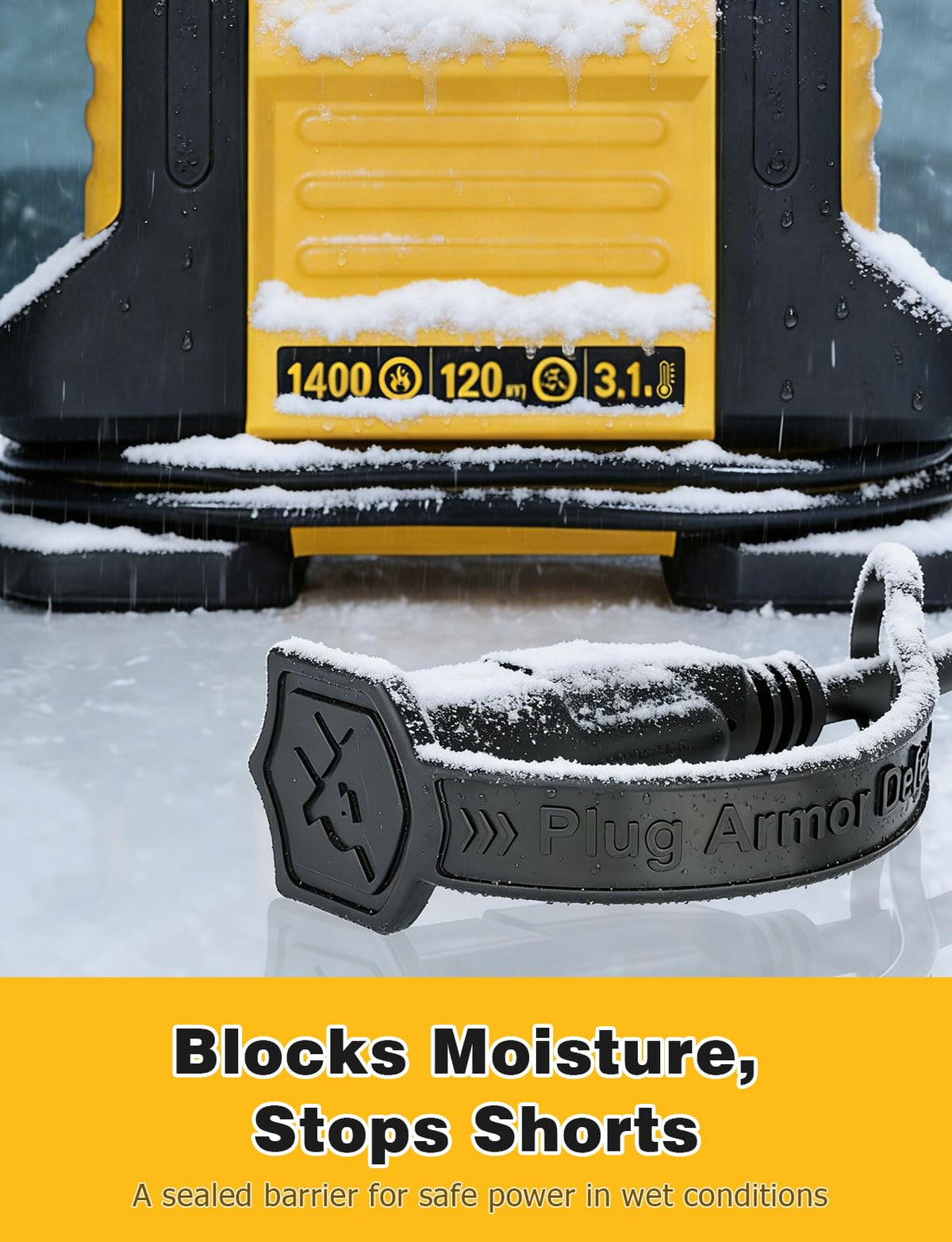 Mellbree cover protecting boat and RV connections from moisture