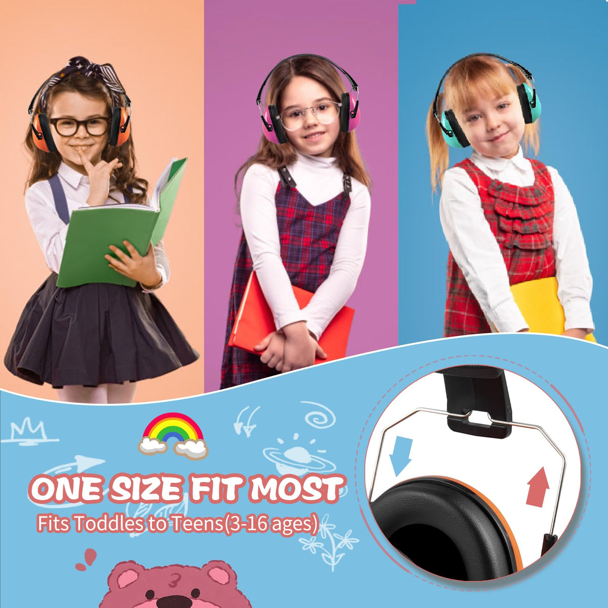 MelonArt Kids Ear Protection compact case for easy packing