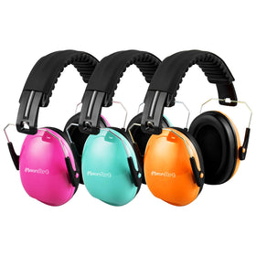 MelonArt Kids Ear Protection earmuffs folded for compact travel