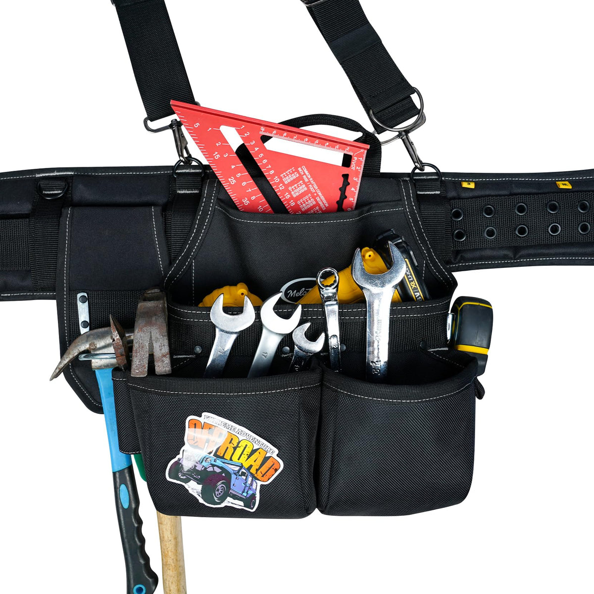 Melotough 1680D ballistic fabric provides rugged durability.