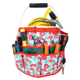MELOTOUGH Bucket Caddy strap system shows secure bucket attachment