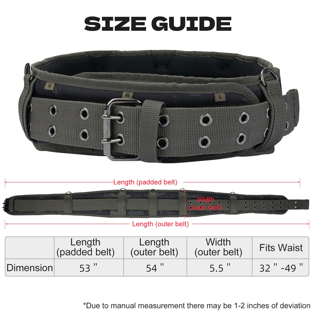 MELOTOUGH camo tool belt 600D fabric stands up to tough job sites