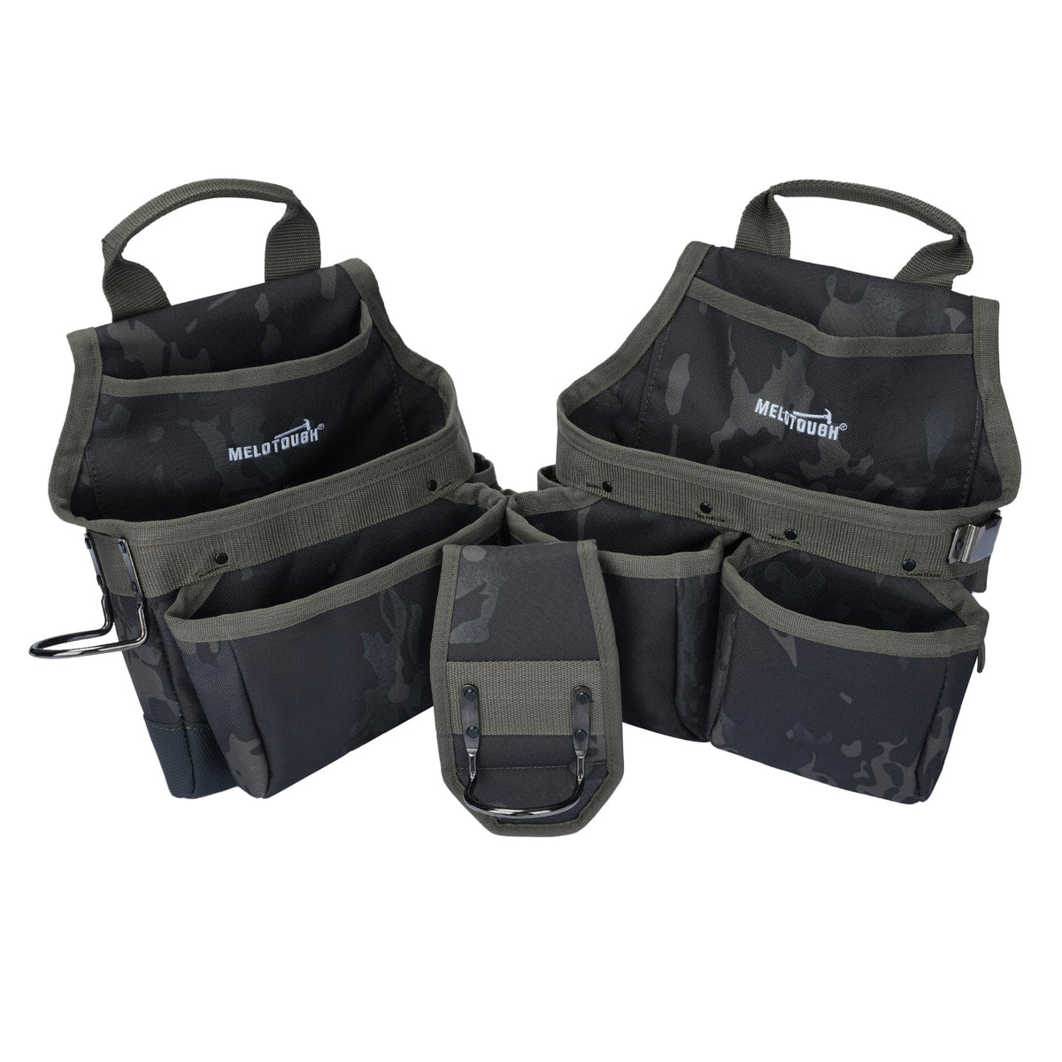 MELOTOUGH camo tool belt outdoor camouflage design blends into work environments