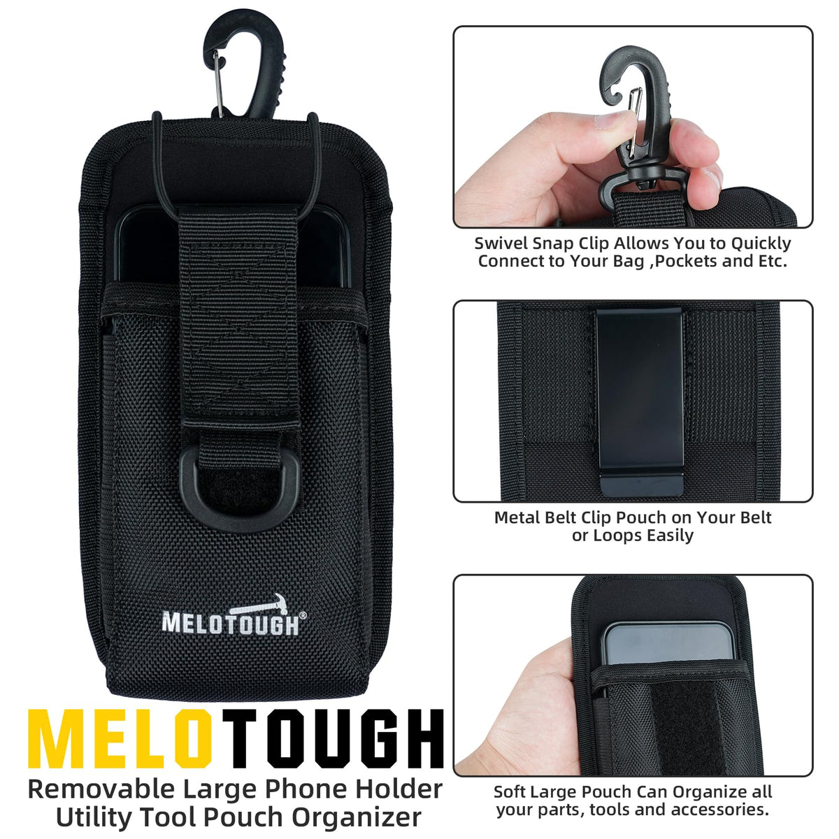 MELOTOUGH four-point support design reduces back strain during work