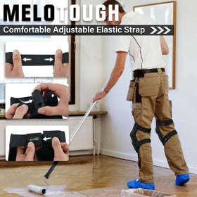 MELOTOUGH foam-cushion knee pads provide comfortable impact protection during long wear.
