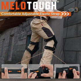 MELOTOUGH knee pads with EVA cushioning provide comfortable knee support.