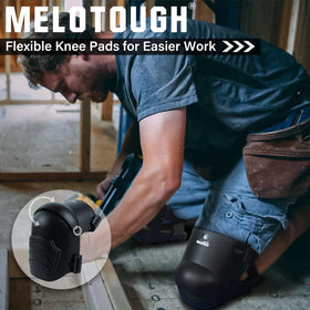 MELOTOUGH hinged-design knee pads adapt to knee movement for natural kneeling.